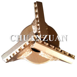 12 1/4 "PDC Drag Bit Langkah Jenis Polycrystalline Diamond Drill Bits 311mm Untuk Pengeboran Sumur Air