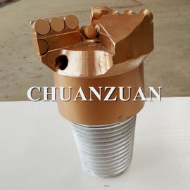 Emas 112 MM PDC Drill Bit S232 IADC Dengan Sekrup Nozel yang Dapat Dipertukarkan