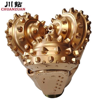 IADC 517 Sumur Minyak TCI Tricone Bit Rubber Sealed Bearing Untuk Formasi Sedang